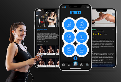 Fitness & Activity Tracking Mobile App abs app design canada clean ui ecommerce figma fitness fitness tracking app gym gym app healthcare marketplace mobile app nutrition sixpack ui ux usa wellness workoutapp