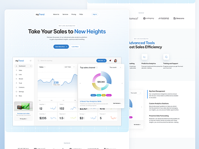 SaaS Platform Landing Page app big data dashboard design gfaph landing saas saas platform service typography ui ux ux ui design