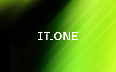 IT_One Branding alexeymalina brand identity it branding it company it logo malina branding negative space technology logo