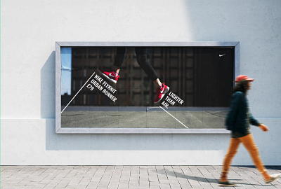 Sneakers — small steps to big impact adidas advertising branding concept new balance nike print