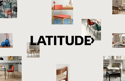 Latitude Furniture Branding alexeymalina arrow logo branding furniture brand identity malina branding negative space visual language