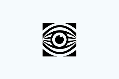 Eye Logo In Square app icon black brand eye eye sign icon identity logo logo design logotype medical modern monogram optic template