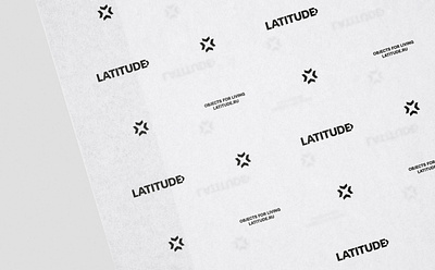 Latitude Furniture Branding alexeymalina arrow logo branding furniture brand identity malina branding packaging design pattern design tissue