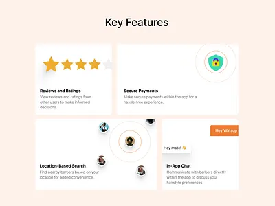Bento feature grid layout ui