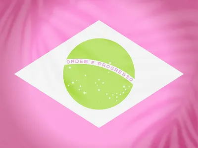 brazil pink flag for spotify tropihouse playlist brasil figma flag pink redesign summer visual