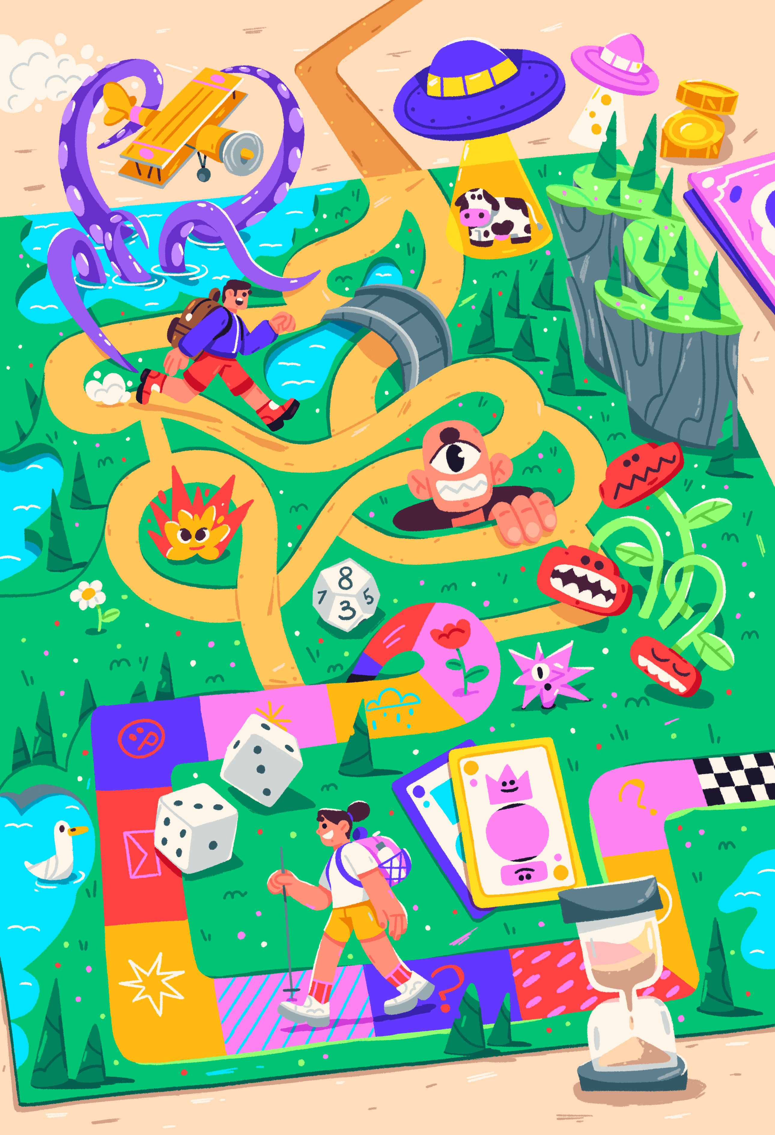 Example of Board Game Illustration & Design