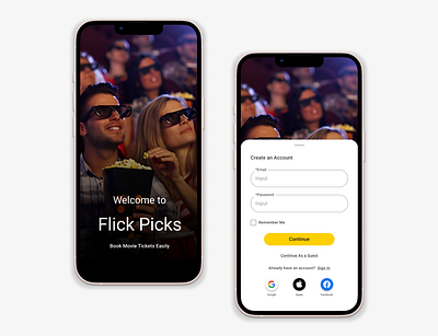 Flick Picks branding graphic design ui