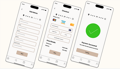 Payment methods mobile app payment ui