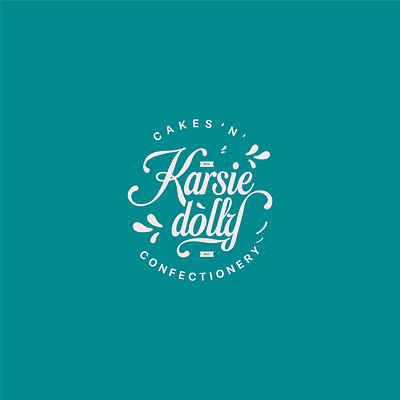 Karsie dolly cakes logo app brand branding cake design graphic design illustration k logo sugar typography ui ux vector