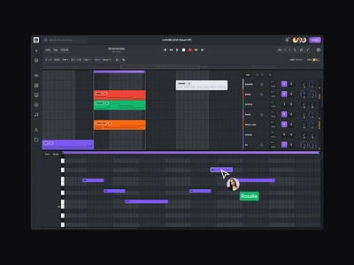 Ableton Cloud+ — MIDI view ableton app cloud dark dashboard daw midi music sound ui