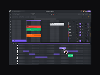 Ableton Cloud+ — MIDI view ableton app cloud dark dashboard daw midi music sound ui