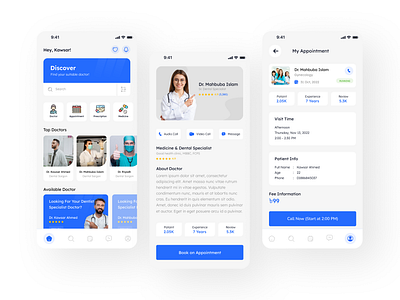 Doctor Appointment App | Medicare app design appointment app doctor app doctor appointment medical app mobile app mobile app design ui design