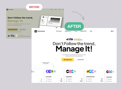 SaaS Landing Page Redesign. Better Conversion after bento cards conversion landing page redesign saas design startup website ui website design