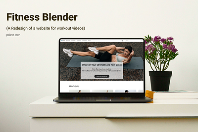 Fitness Bleander branding graphic design ui