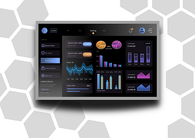 Company Financial Dashboard Display adobe illustrator app branding canva design figma graphic design icon illustration logo motion graphics typography ui ux vector web