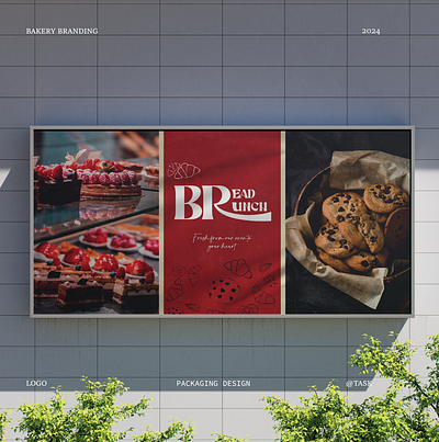 Bread Brunch - Branding art bakery billboard branding creative design graphic design logo poster typography