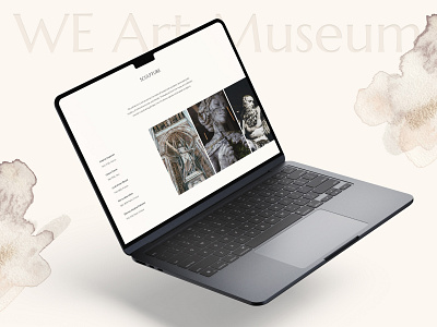 WE Art Museum Website aesthetic art art gallery gallery interface museum sculpture ui uiux user interface ux web website