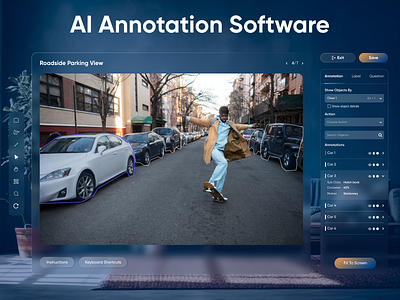 AI Annotation Software Layout Design ai annotation branding design software ui ui ux design