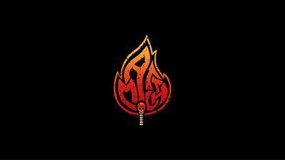MATTCH Logo Animation 2d animation after effects branding custom design fire lights logo animation logo design match motion graphics skull