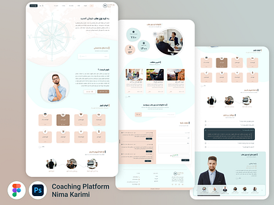 Coaching platform coach coaching design figma graphicdesign illustration platform ui uiux ux webdesign