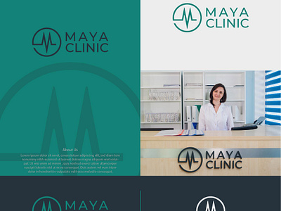 Clinic logo design for Maya branding brandingdesign cliniclogo cliniclogodesign dentallogodesign design doctorchemberlogo graphic design logo logodesign mayacliniclogo medical medicallogo medicallogodesign