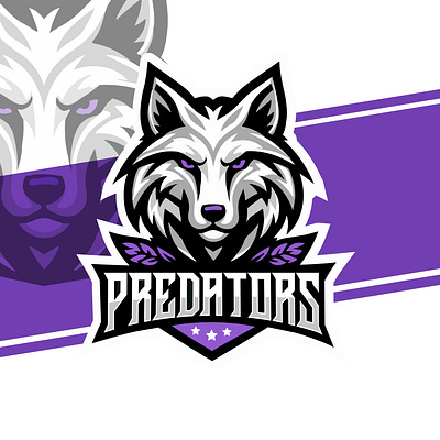 Predators hockey club logo branding graphic design illu illustration logo vector