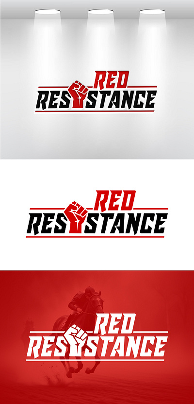 Red Resistance logo branding graphic design illu illustration logo vector