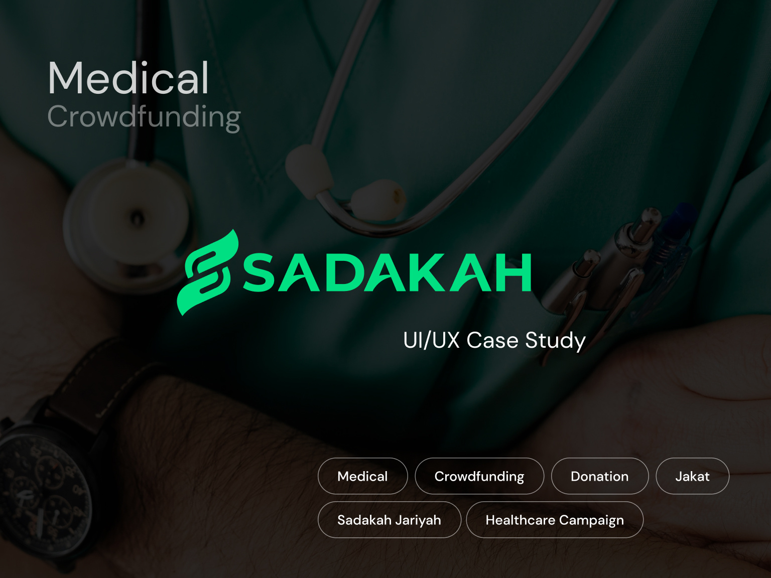 Sadakah - medical crowdfunding UX/UI design case study crowdfunding donation fundraising healthcare medical ux ui design web app