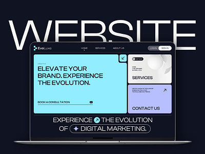 EvoLuxe Agency: A New Era in Digital Marketing branding digital marketing agency digital marketing designs graphic design logo modern design modern design 2025 poster design ui