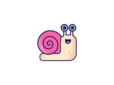 Cute Snail Logo branding cat logo creative logo cute cat logo cute logo graphic design logo logo design minimal logo modern logo negative space logo snail logo