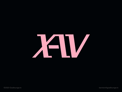 X-IV: Event Architects — Logomark© 10 4 brand branding claudio barreiro design four goallounge tv illustrator logo logomark roman numerals ten vector xiv