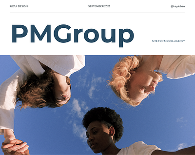 PRO MODEL GROUP WEBSITE – UX/UI Design design typography ui ux