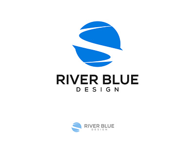 River Blue Design blue brand business logo circle creative design dynamic graphic design icon identity logo logo design minimalist modern river simple startup logo timeless vector versatile