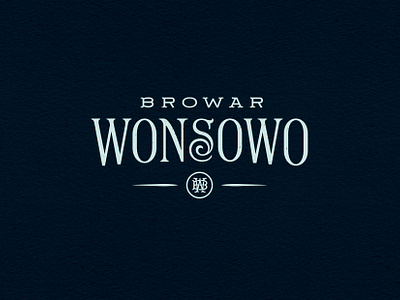 Browar Wonsowo brading calligraphy design hand lettering lettering logo logotype type typography