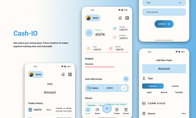 Finance tracking mobile app UIUX design | Money tracker clean design design fresh design mobile app ui user friendly ux