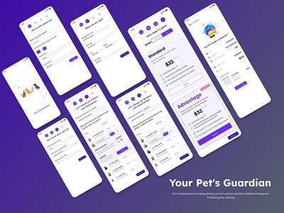 Guardian - Insure your Pet's life in a jiffy! design figma prototype ui ux web app