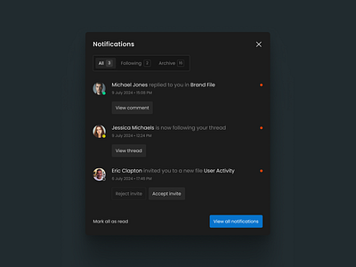 Notifications component notificationui