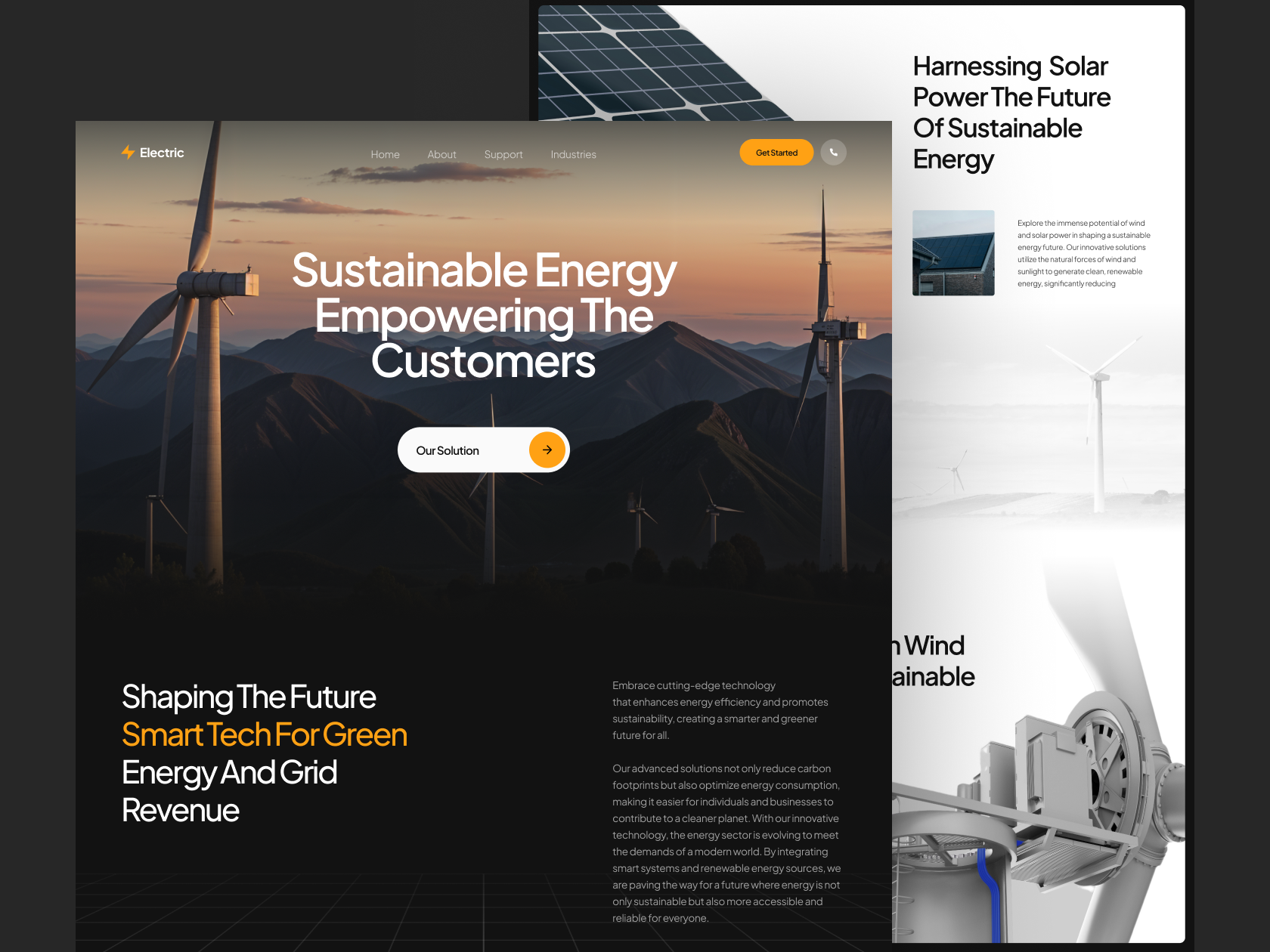 Electric - Renewable Energy Website by Arhansyah APP for Plainthing ...