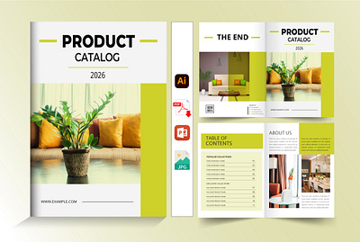 Brochure, Product catalog, company profile, Design branding catalog graphic design logo