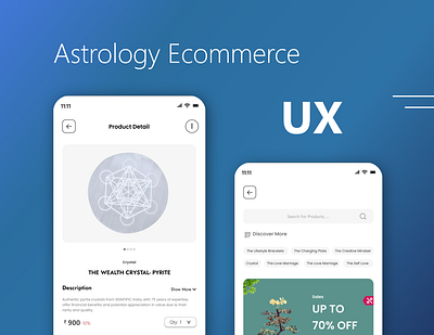 Astrology E-commerce App app branding design graphic design ui ux