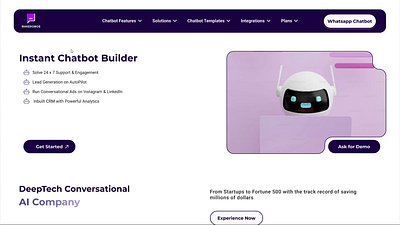 Makerobos- Instant Chatbot Builder figma graphic design ui ux