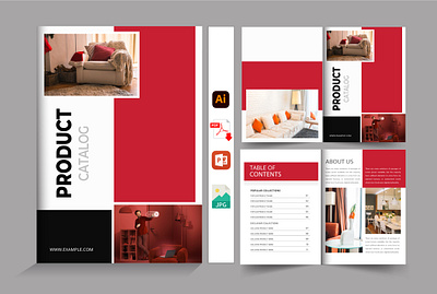 product catalog, prospectus design, brochure, company profile stylish