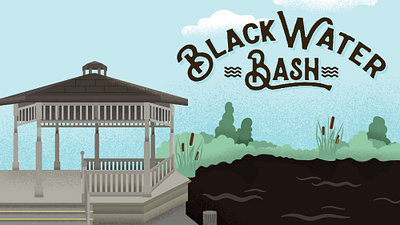 Blackwater Bash Graphics branding design graphic design illo illustration logo vector