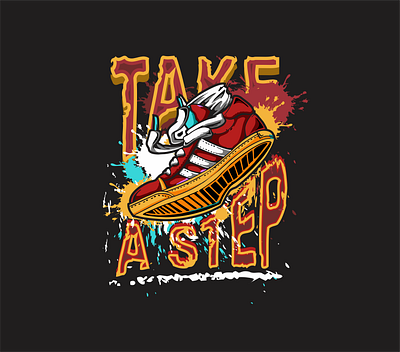 TAKE A STEP animation app artwork background branding design designs graphic design illustration streetwears take a step ui