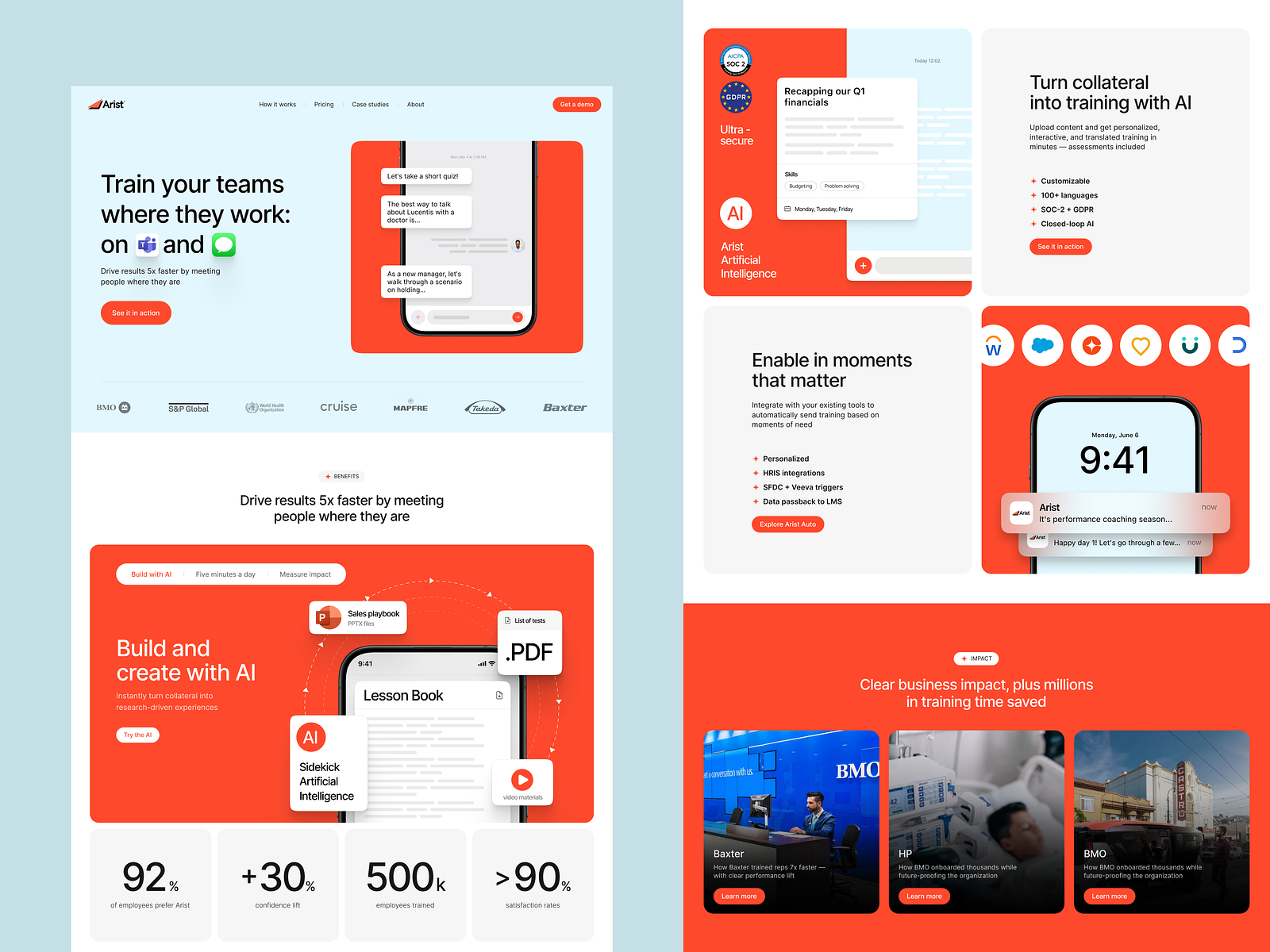 Arist Website Home Page by tubik UX for tubik on Dribbble