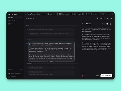 AI Prompt Configuration UI ai bread chat prompt ui web