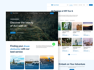 Tour Bali - Tourism Website Design branding design graphic design ui ux