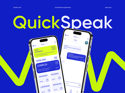 QuickSpeak | Mobile App app design figma languages learning logo mobile design ui ui design ux ux design uxui uxui design webdesign