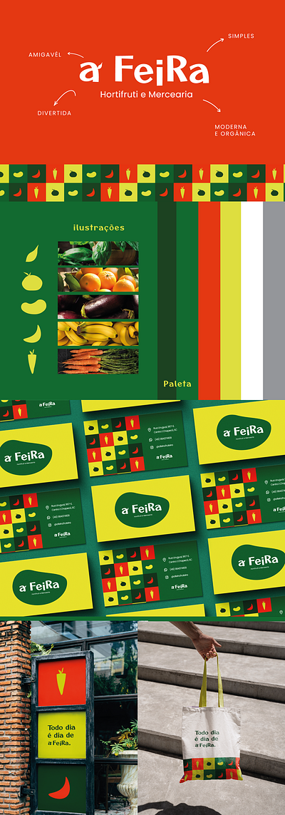 Identidade Visual da marca A Feira branding graphic design logo