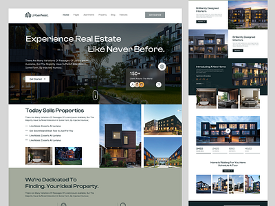 Real Estate Landing Page Design design landing page landing page design real estate real estate agency real estate homepage real estate landing page real estate services real estate shopify real estate web real estate website real estate website design uiux web design webdesign